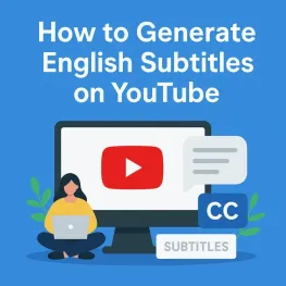 how to generate english subtitles on youtube