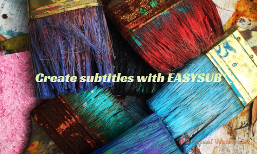Create subtitles with EASYSUB LOGO
